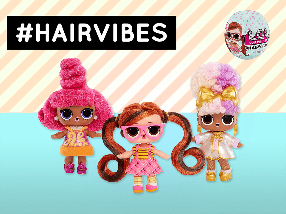 L.o.l sorpresas hairvibes muñecas con 15 sorpresas y mezclar y combinar piezas de pelo,